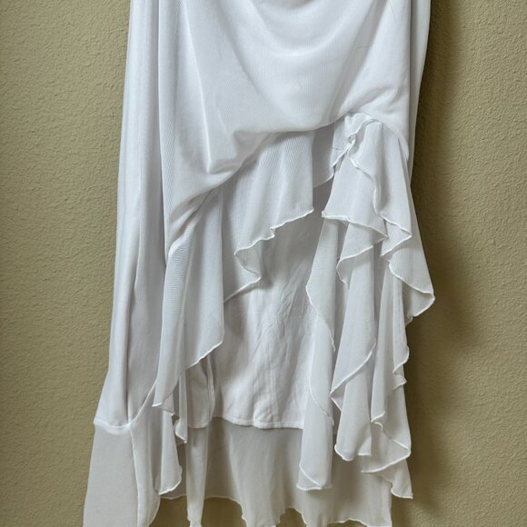 Boriflors Ruched Bodycon Midi Dress Size Medium White - Picture 6 of 11
